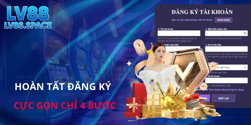 Đăng ký LV88 nhanh chỉ vài bước